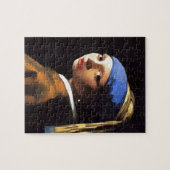 Meisje met een parel na Johannes Vermeer Legpuzzel (Horizontaal)