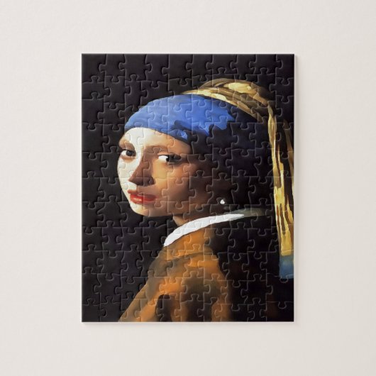 Meisje met een parel na Johannes Vermeer Legpuzzel (Verticaal)