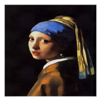 Meisje met een parel na Johannes Vermeer