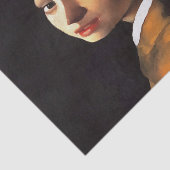 Meisje met een parel na Johannes Vermeer Tissuepapier (Detail)