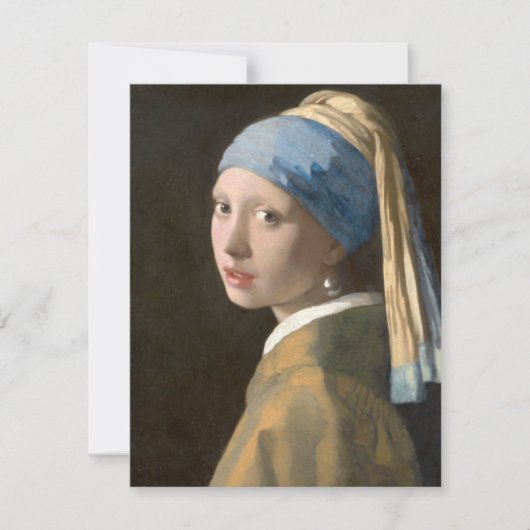 Meisje met een parel notitiekaartje (Voorkant)