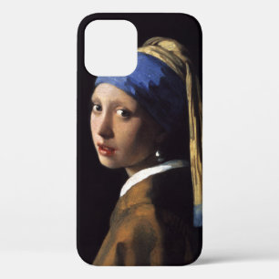 Meisje met een parel om Johannes Vermeer te winnen iPhone 12 Hoesje