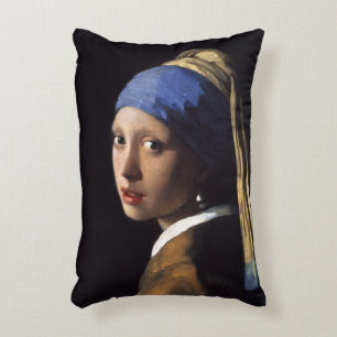 Meisje met een parel om Johannes Vermeer te winnen Decoratief Kussen