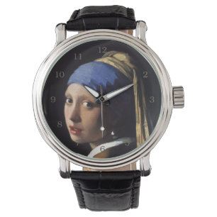 Meisje met een parel om Johannes Vermeer te winnen Horloge