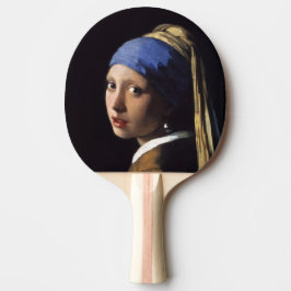 Meisje met een parel om Johannes Vermeer te winnen Tafeltennisbatje