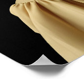 Meisje met een parel oorbel en blauwe hoofdtelefoo poster (Hoek)