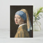 Meisje met een parel oorbel | Johannes Vermeer (Staand voorkant)