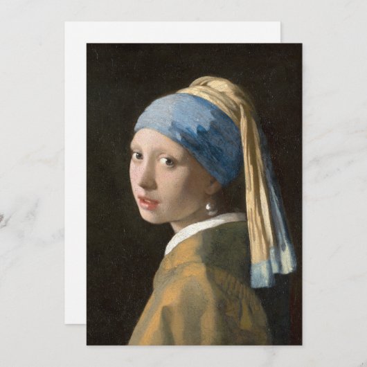 Meisje met een parel oorbel | Johannes Vermeer (Voorkant / Achterkant)