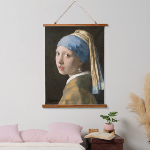 Meisje met een parel oorbel   Johannes Vermeer Hangend Wandkleed