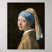 Meisje met een parel oorbel | Johannes Vermeer Poster (Voorkant)
