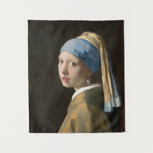 Meisje met een parel oorbel   Johannes Vermeer Wandkleed
