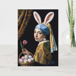 Meisje Met Een Parel Oorbel Pasen Kaart Vermeer Ku