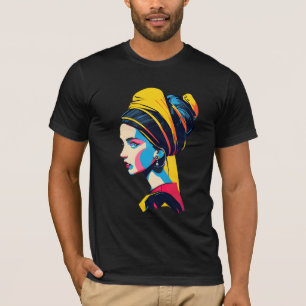 Meisje met een parel oorbel Pop Art nr. 3 T-shirt