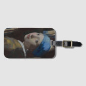 Meisje met een parel Oorbel schilderij Haakreplica Bagagelabel (Voorkant (horizontaal))