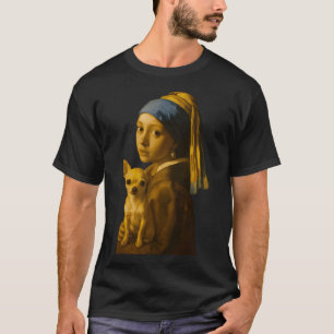 Meisje met een Parel Oorbel & Sinaaspoes T-shirt