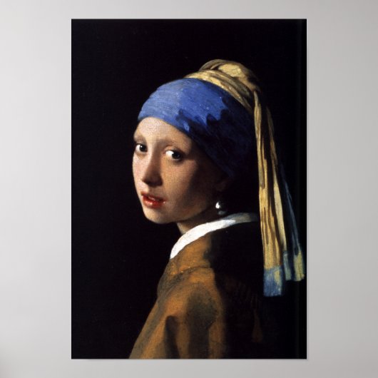 Meisje met een parel poster (Voorkant)