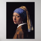 Meisje met een parel poster (Voorkant)