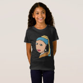 Meisje met een parel t-shirt (Voorkant volledig)