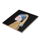 Meisje met een parel tegeltje (Zijkant)