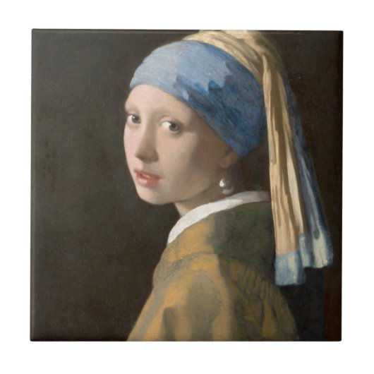 Meisje met een parel tegeltje (Voorkant)
