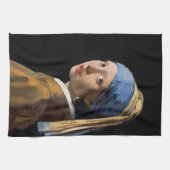 Meisje met een parel theedoek (Horizontaal)