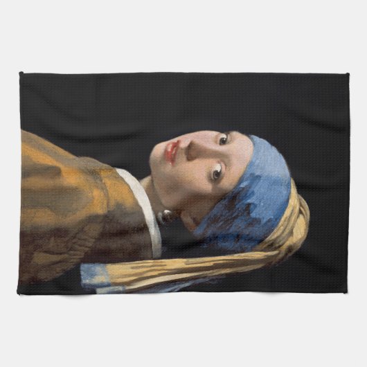 Meisje met een parel theedoek (Horizontaal)