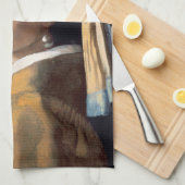 Meisje met een parel theedoek (Quarter Fold)