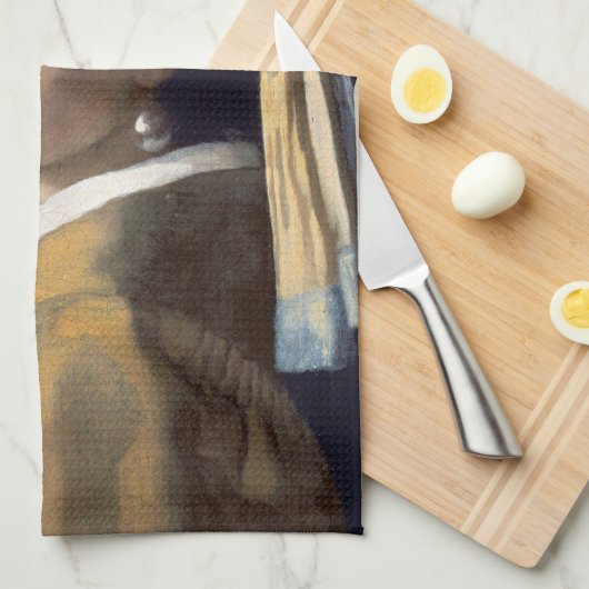 Meisje met een parel theedoek (Quarter Fold)