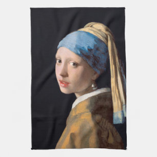 Meisje met een parel theedoek