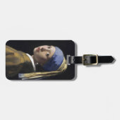 Meisje met een parel van Johannes Vermeer Bagagelabel (Voorkant horizontaal)