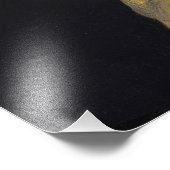 Meisje met een parel van Johannes Vermeer Foto Afdruk (Hoek)