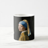 Meisje met een parel van Johannes Vermeer Koffiemok (Center)