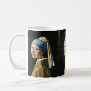 Meisje met een parel van Johannes Vermeer Koffiemok