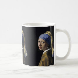 Meisje met een parel van Johannes Vermeer Koffiemok