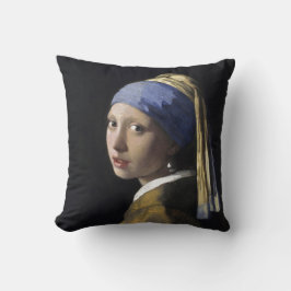 Meisje met een parel van Johannes Vermeer Kussen