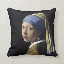 Meisje met een parel van Johannes Vermeer Kussen