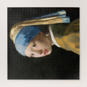 Meisje met een parel van Johannes Vermeer Legpuzzel (Verticaal)