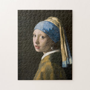 Meisje met een parel van Johannes Vermeer Legpuzzel