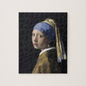 Meisje met een parel van Johannes Vermeer Legpuzzel (Verticaal)