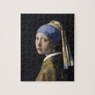 Meisje met een parel van Johannes Vermeer Legpuzzel