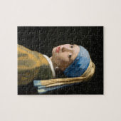 Meisje met een parel van Johannes Vermeer Legpuzzel (Horizontaal)