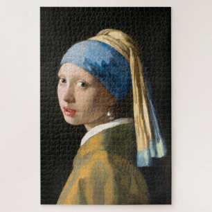 Meisje met een parel van Johannes Vermeer Legpuzzel