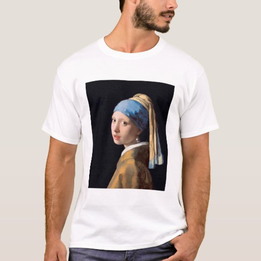 Meisje met een parel van Johannes Vermeer T-shirt (Voorkant)