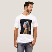 Meisje met een parel van Johannes Vermeer T-shirt (Voorkant volledig)