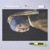 Meisje met een parel van Johannes Vermeer Tissuepapier (Craft)