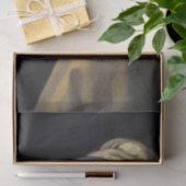 Meisje met een parel van Johannes Vermeer Tissuepapier (Geschenk)