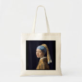Meisje met een parel van Johannes Vermeer Tote Bag (Voorkant)