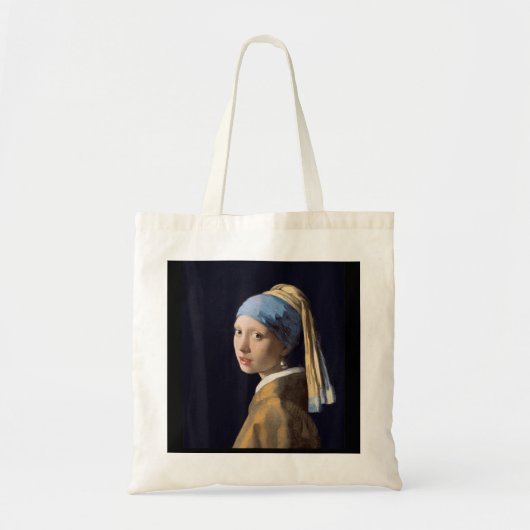 Meisje met een parel van Johannes Vermeer Tote Bag (Voorkant)