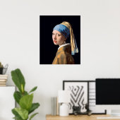 Meisje met een parel van Vermeer - Poster (Thuiskantoor)