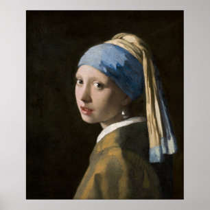 Meisje met een parel - Vermeer Poster
